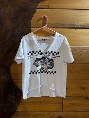 Ruby & Lace+ White Top with Gold Logo Tag